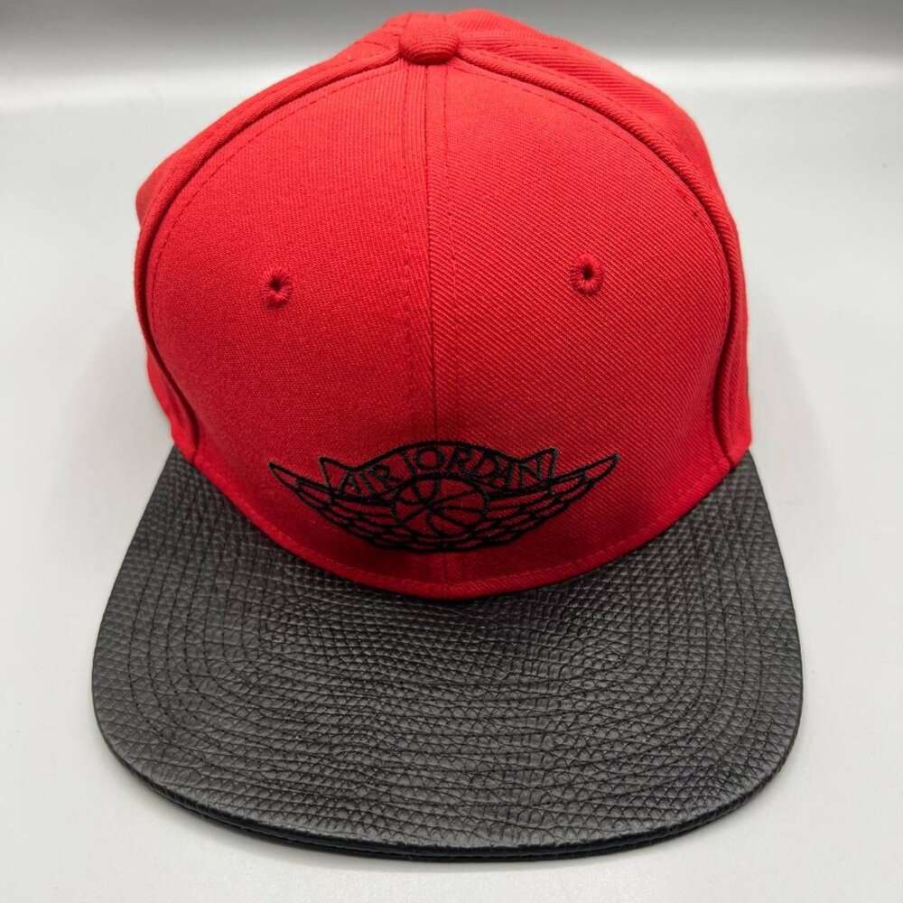 Air Jordan Hat Men Red Black Jumpman Wings Snap Back‎ Cap
